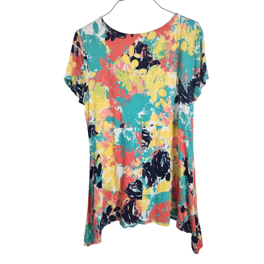 Ruby Rd Colorful Multicolor Top - Women's Size Small - Picture 2 of 3